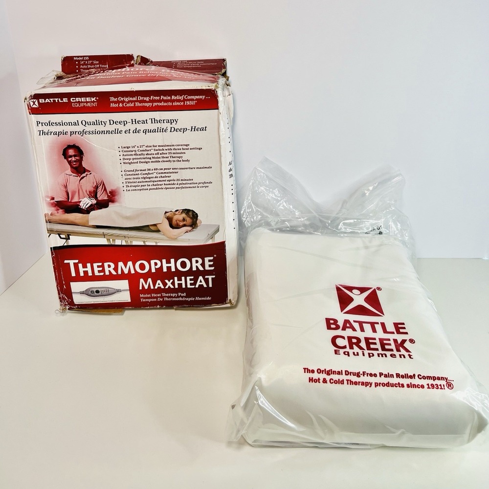 Battle Creek Thermophore MaxHeat Heating Pad 14 x 27 inches | XL Size Model 155 - Picture 2 of 10